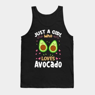 Just a Girl who Loves Avocado Gift Tank Top